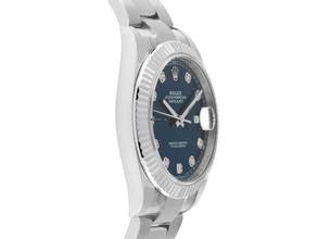 Thumbnail von Rolex Datejust 41 Ref.126334 Bj.2021 Full Set wie Neu Datejust Blau Diamanten Stahl 18kt Weißgold