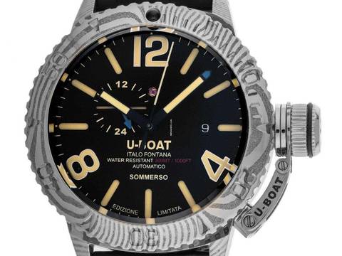 U-Boat Sommerso Damaskus Right Limitiert Ref.9988 Full Set Neu Sommerso Damaskus Right