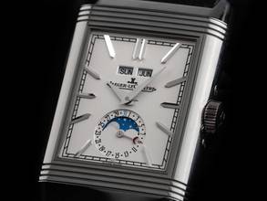 Thumbnail von Jaeger-LeCoultre Reverso Duoface Tribute Duoface Calender Mondphase Ref.Q3918420 Bj.2026 Full Set Ungetragen Reverso Tribute Duoface Calender Mondphase Leder Faltschließe