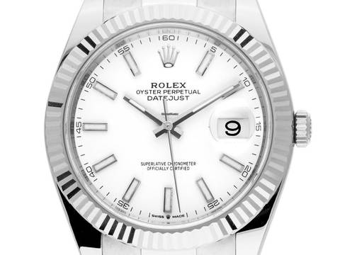 Rolex Datejust 41 Ref.126334 2025 Full Set Ungetragen Datejust Stahl 18kt Weißgold