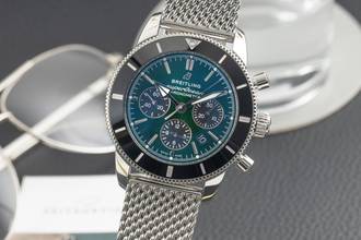 Thumbnail von Breitling Superocean Heritage II Chronograph 44 Heritage II Green Chronograph Ref. AB01621A1L1S1 B&P