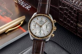 Thumbnail von Omega Speedmaster 38 Chronograph Stahl / Gold Ref. 324.23.38.50.02.001