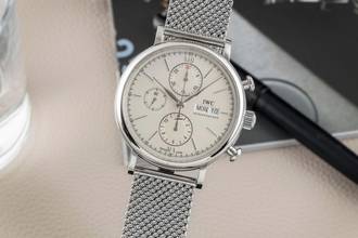 Thumbnail von IWC Portofino Chronograph Paslanmaz Çelik Otomatik Erkek Ref. IW391009 Belgeler 2014