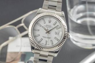 Thumbnail von Rolex Datejust II 41 White Dial Oyster Stahl / Gold Automatik Herrenuhr Ref. 116334