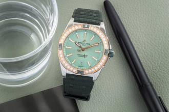Thumbnail von Breitling Chronomat Super Chronomat Stahl / Gold Diamonds Lady U17356531L1S1