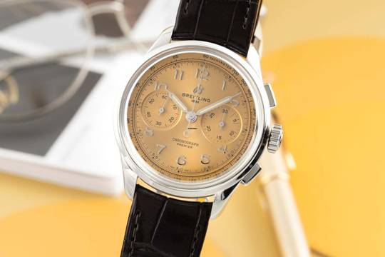  Breitling Premier B09 Stahl Handaufzug Herrenuhr Ref. AB0930F51H1P1 B&P New 