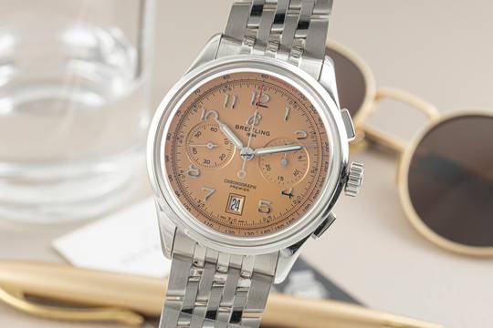 Breitling Premier Stahl Automatik Herrenuhr Ref. AB014533K1A1 B&P