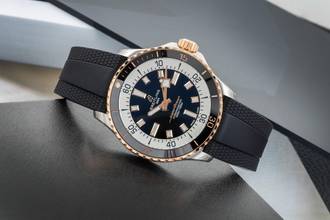 Thumbnail von Breitling Superocean Stahl / Gold Automatik Herrenuhr Ref. U17375211B1S1 B&P New