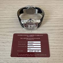 Thumbnail von Cartier Santos 100 Medium 33MM W20106X8 Silbernes Zifferblatt Komplettset Wie NEU