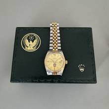 Thumbnail von Rolex Datejust 36 16013 by UAE Quraysh Hawk of Abu Dhabi dial Full Set 1983