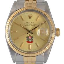 Thumbnail von Rolex Datejust 36 16013 by UAE Quraysh Hawk of Abu Dhabi dial Full Set 1983