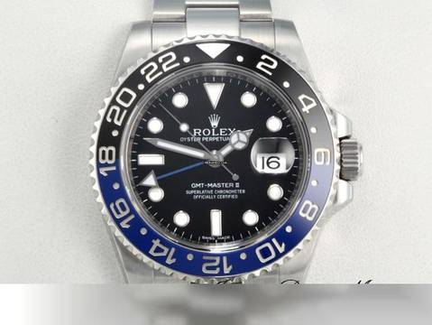 Rolex GMT-Master II 116710blnr 2014 Edelstahl Automatik Stahl Zweite Zeitzone Stainless Steel Oyster-band Chronometer Black Dial