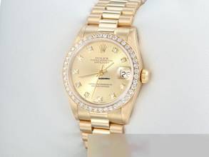 Thumbnail von Rolex Datejust 31 31mm 68288 1995 Gelbgold 750 Diamanten Automatik Gold