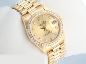 Thumbnail von Rolex Datejust 31 31mm 68288 1995 Gelbgold 750 Diamanten Automatik Gold