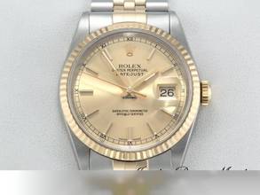 Thumbnail von Rolex Datejust 36 36mm 16233 2000 Edelstahl Gelbgold 750 Automatik Stahl Gold
