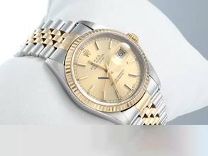 Thumbnail von Rolex Datejust 36 36mm 16233 2000 Edelstahl Gelbgold 750 Automatik Stahl Gold