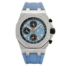 Thumbnail von Audemars Piguet Royal Oak Offshore Chronograph 42mm 26238ST.OO.A340CA.01 Blue “Méga Tapisserie dial Unworn/New Condition - Full Set 6/2026