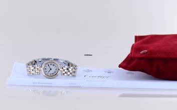 Thumbnail von Cartier Panthère Vendome Lady Stahl / Gold white roman dial Klassiker 2-Rows