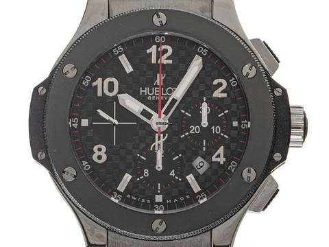 Hublot Big Bang 44 mm Ref.301.SB.131.RX Bj.2006 Full Set sehr gut Vintage Big Bang Chronograph Stahl Keramik