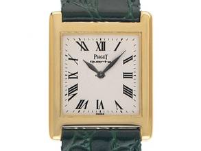 Thumbnail von Piaget Tank Ref.70800 1988 original Box sehr gut Vintage Tank 18kt Gelbgold 28g