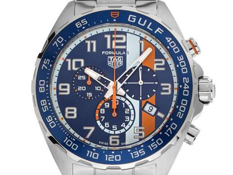 TAG Heuer Formula 1 Quarz X Gulf Ref.CAZ101AT.BA0842 Bj.2026 Full Set Ungetragen Formula 1 Chronograph X Gulf Special Edition