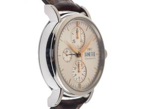 Thumbnail von IWC Portofino Chronograph Day Date Ref.IW378302 2010 Full Set original Vintage unpoliert Portofino Day Date Chronograph Krokoleder Faltschließe