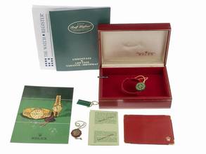 Thumbnail von Rolex Datejust 31 Medium Ref.6827 Bj.1979 Box&Beschreibung sehr gut Vintage Datejust Medium 18kt Gelbgold open 6/9
