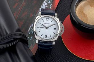 Thumbnail von Panerai Luminor Due Luna Çelik Otomatik Erkek Saatı Ref. PAM01306 B&P 2023