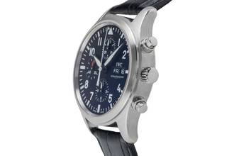 Thumbnail von IWC Fliegeruhr Chronograph Schaffhausen Fliegeruhr Chronograph Automatik Stahl Ref. IW371701