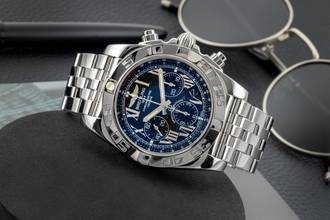 Thumbnail von Breitling Chronomat 44 Chronograph Stahl Automatik Ref. AB011012/BD89 B&P 2017