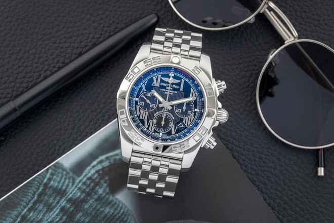 Thumbnail von Breitling Chronomat 44 Chronograph Stahl Automatik Ref. AB011012/BD89 B&P 2017