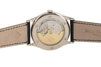 Thumbnail von Patek Philippe Calatrava 18K (0,750) Beyaz Altın Otomatik Ref. 5296G-010 B&P 2009