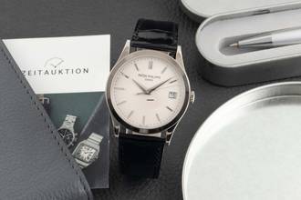 Thumbnail von Patek Philippe Calatrava 18K (0,750) Beyaz Altın Otomatik Ref. 5296G-010 B&P 2009