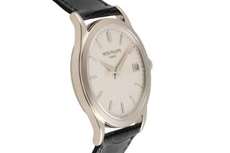 Thumbnail von Patek Philippe Calatrava 18K (0,750) Beyaz Altın Otomatik Ref. 5296G-010 B&P 2009