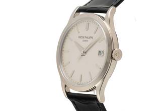 Thumbnail von Patek Philippe Calatrava 18K (0,750) Beyaz Altın Otomatik Ref. 5296G-010 B&P 2009