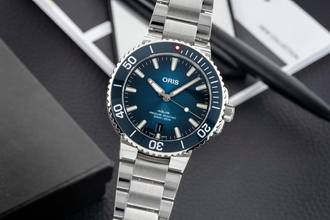 Thumbnail von Oris Aquis Date Stahl Automatik Herrenuhr Ref. 01 733 7732 4185 Box & Papiere