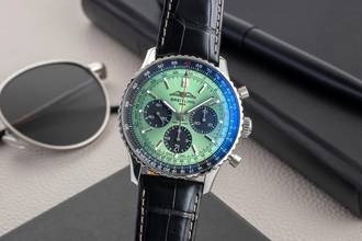Thumbnail von Breitling Navitimer 1 B01 Kronograf 43 Yeşil Çelik Otomatik Ref. AB0138241L1P1