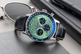 Thumbnail von Breitling Navitimer 1 B01 Kronograf 43 Yeşil Çelik Otomatik Ref. AB0138241L1P1