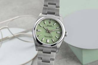 Thumbnail von Rolex Oyster Perpetual 36 Pistachio Stahl Automatik Herrenuhr Ref. 126000 B&P 2025
