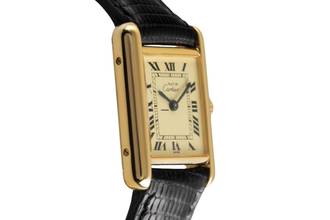 Thumbnail von Cartier Tank must de Cartier PM Ivory Dial 925 Silber Handaufzug Damenuhr