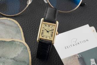 Thumbnail von Cartier Tank must de Cartier PM Ivory Dial 925 Silber Handaufzug Damenuhr