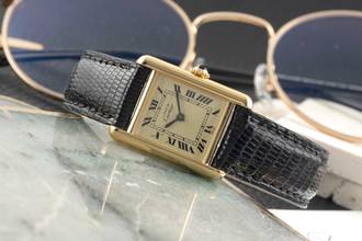 Thumbnail von Cartier Tank must de Cartier PM Ivory Dial 925 Silber Handaufzug Damenuhr