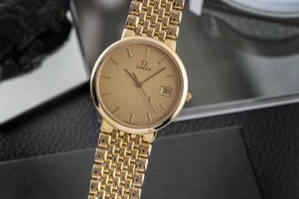 Thumbnail von Omega De Ville Stahl / vergoldet Quarz Unisex Ref. 396.1012 Klassiker