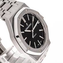 Thumbnail von Audemars Piguet Royal Oak Selfwinding Steel 41 Black – 15400ST.OO.1220ST.01 – neredeyse yeni – 2016 Tam Set