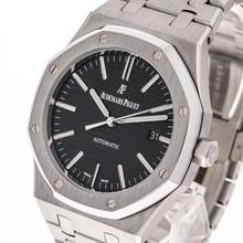 Thumbnail von Audemars Piguet Royal Oak Selfwinding Steel 41 Black – 15400ST.OO.1220ST.01 – neredeyse yeni – 2016 Tam Set
