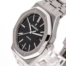 Thumbnail von Audemars Piguet Royal Oak Selfwinding Steel 41 Black – 15400ST.OO.1220ST.01 – neredeyse yeni – 2016 Tam Set