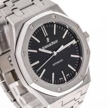 Thumbnail von Audemars Piguet Royal Oak Selfwinding Steel 41 Black – 15400ST.OO.1220ST.01 – neredeyse yeni – 2016 Tam Set