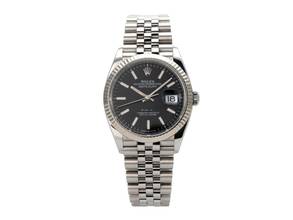 Thumbnail von Rolex Datejust 36 Oystersteel / Weißgold 126234 Schwarz Jubile