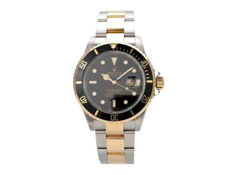 Rolex Submariner Date 16613 Edelstahl Gold aus 2003 Y-Serie LC100