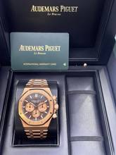 Thumbnail von Audemars Piguet Royal Oak Chronograph Rosegold Chocolate 41mm Mint condition